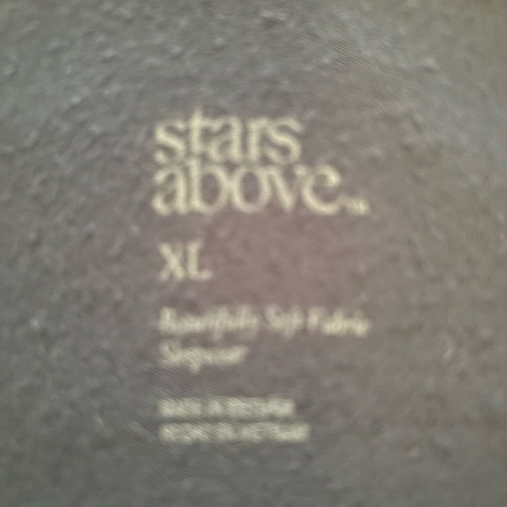 Stars Above Black Button-Up Pajama Top - Picture 3 of 3